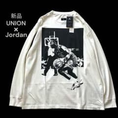 新品タグ付✨UNION × Jordan ロンT XL 2021AW 限定コラボ - メルカリ