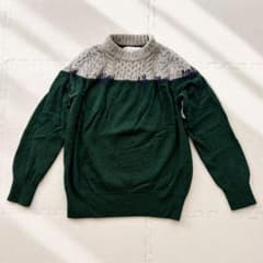 sacai 17AW ケーブルニット 切替 ダメージ加工 ウール セーター 1 sacai 17AW ケーブルニット 切替 ダメージ加工 ウール セーター 1