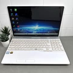 【極上】富士通プレミアムホワイト☘️8世代i7☘️SSD256GB+HDD1TB メルカリ