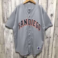 MLB サンディエゴ パドレス ユニフォーム ラッセル製 Lサイズ グレー m45175120214_1.jpg?1739976315