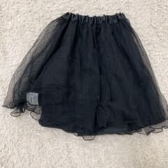 シフォンスカート|黒|100cm位|取外可のサムネイル