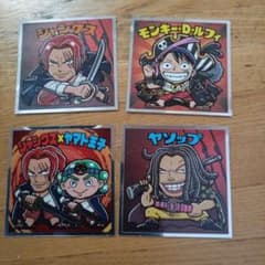 ロッテ ワンピースマンREDシール 4種セットのサムネイル