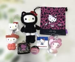 Hello Kitty ぬいぐるみ マスコット　がま口ポーチ　巾着　6点セット