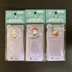 BTS TinyTAN 볼 체인 첨부 오리지날 패스 케이스 3종 3개