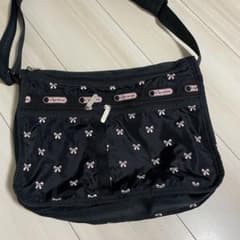 LeSportsac 黒 リボン柄 ショルダーバッグのサムネイル