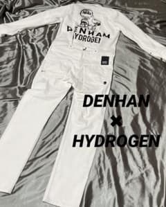 HYDROGEN × DENHAM ホワイトデニム オールインワン - メルカリ