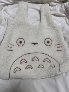 となりのトトロ ボア素材 トートバッグ ホワイトのサムネイル
