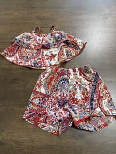 水着風 セパレート 水遊びウェア キッズ ベビー 上下セット　80センチのサムネイル