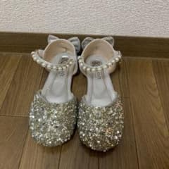 結婚式　キッズシューズ　20cm シルバーのサムネイル