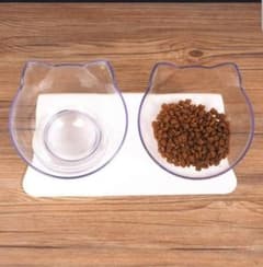 猫型食器　フードボール　台座つき　お皿のサムネイル