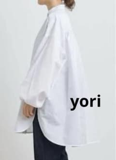 ☆最終値下げ！【中古】「yori」バックギャザーオーバーブラウス 
