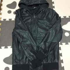 H&M メンズ レザーパーカーのサムネイル