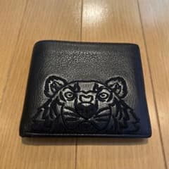 KENZO ブラック 二つ折り財布 トラデザインのサムネイル