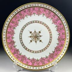 【美品・大型】オールドノリタケ 約２８㎝ ピンク グリーン ジュール盛り マルキ 美品・大型】オールドノリタケ 約28㎝ ピンク グリーン ジュール盛り