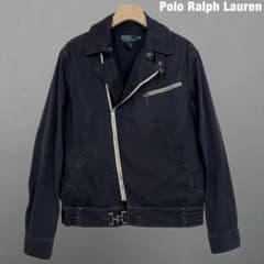 ポロ ラルフローレン 90s ビンテージ コットン ダブル ライダースジャケット ポロ ラルフローレン 90s ビンテージ コットン ダブル ライダース