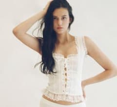 thevirgins baby corset blouse - メルカリ