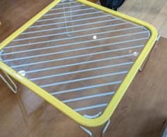 P033 ​昭和レトロ ガラス天板 センターテーブル ローテーブル 当時物 