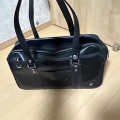 スクールバック　ブラック　革製のサムネイル