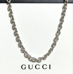 美品✨　グッチ　GUCCI ネックレス　あずきチェーン 50cm シルバー Ag GUCCI ネックレス あずき チェーン シルバー925 グッチ - メルカリ