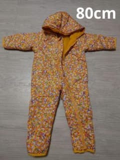 80cm 花柄 スキーウェア アウター 中古品のサムネイル