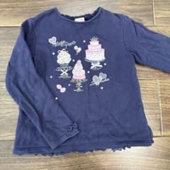 ネイビー ケーキ　トレーナー 130のサムネイル