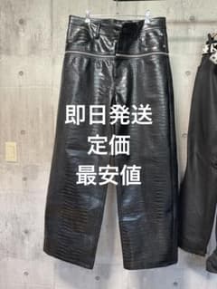 Goar.archive BLACK CROCO ZIPPER PANTSのサムネイル