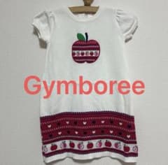 【新品・未使用】Gymboree キッズ 半袖ニットワンピース りんご柄のサムネイル
