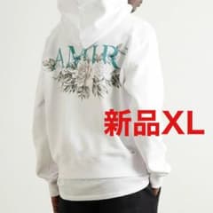 レア！新品AMIRI パーカー ホワイト フローラル 花柄 Xサイズ - メルカリ
