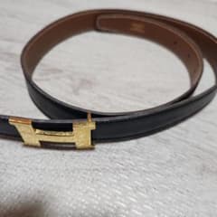 エルメス レザーベルト ブラック ブラウンのサムネイル
