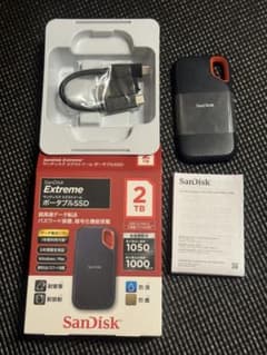 SanDisk ExtremeポータブルSSD2Tのサムネイル