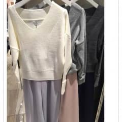 トップス＋パステルカラー ワイドパンツ  セットアップのサムネイル