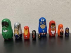 マーベル　マトリョーシカ　ハルクセット　キャプテンアメリカセットの2点のサムネイル