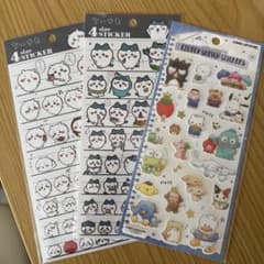 【ちいかわ】正規品 4サイズステッカー ちいかわ ハチワレ 2枚セットのサムネイル
