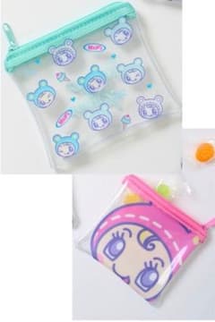 ナルミヤハッピーパーク クリアフラットポーチ　ブルーベリエちゃん、ベリーちゃんのサムネイル