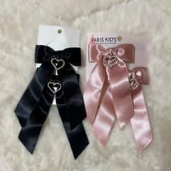 量産型リボンヘアクリップ 2色・4個セット - 4