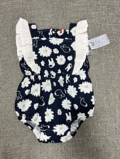 リサとガスパール　ベビー服　ロンパース ネイビー 70サイズのサムネイル