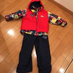 ミッキーマウス スキーウェア 130上下セットのサムネイル