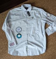 RAF SIMONS FRED PERRY オーバーサイズシャツ Mのサムネイル