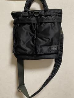 ★美品★PORTER　タンカー　ヘルメットバッグ(S)ブラックのサムネイル