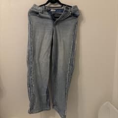 サイドカットオフ デニムパンツ ライトブルーのサムネイル