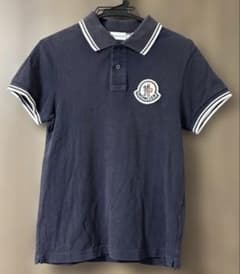MONCLER ポロシャツ ネイビー スリムフィット Sサイズ - メルカリ