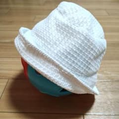ベビー　子ども　ホワイト 帽子　52センチのサムネイル