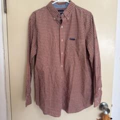 CHAPS チェックシャツ 長袖 オレンジ Mのサムネイル