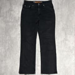 [90s Levi 's Silver Tab] 후 염색 블랙 플레어 데님 팬츠