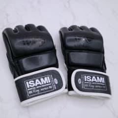 ISAMI オープンフィンガーグローブ 黒 - メルカリ