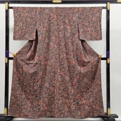 さとぴん様　　　　正絹　袷　更紗　小紋　広衿　オリエンタル　ちりめん さとぴん様 正絹 袷 更紗 小紋 広衿 オリエンタル ちりめん ラウンジ