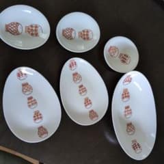 香蘭社　赤繪町工房　魚の絵柄 陶器 皿 セット 香蘭社 赤繪町工房 魚の絵柄 陶器 皿 セット | Mercari