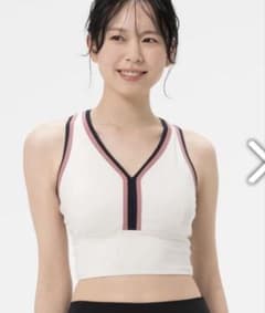 【SUKALA】試着のみ！Sサイズ ラインカラーブラトップ サンドベージュのサムネイル