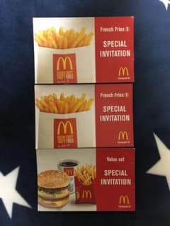 マクドナルド 無料券のサムネイル