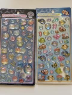 ボンボンドロップシール新作2種　水族館くらげ　熱帯魚のサムネイル